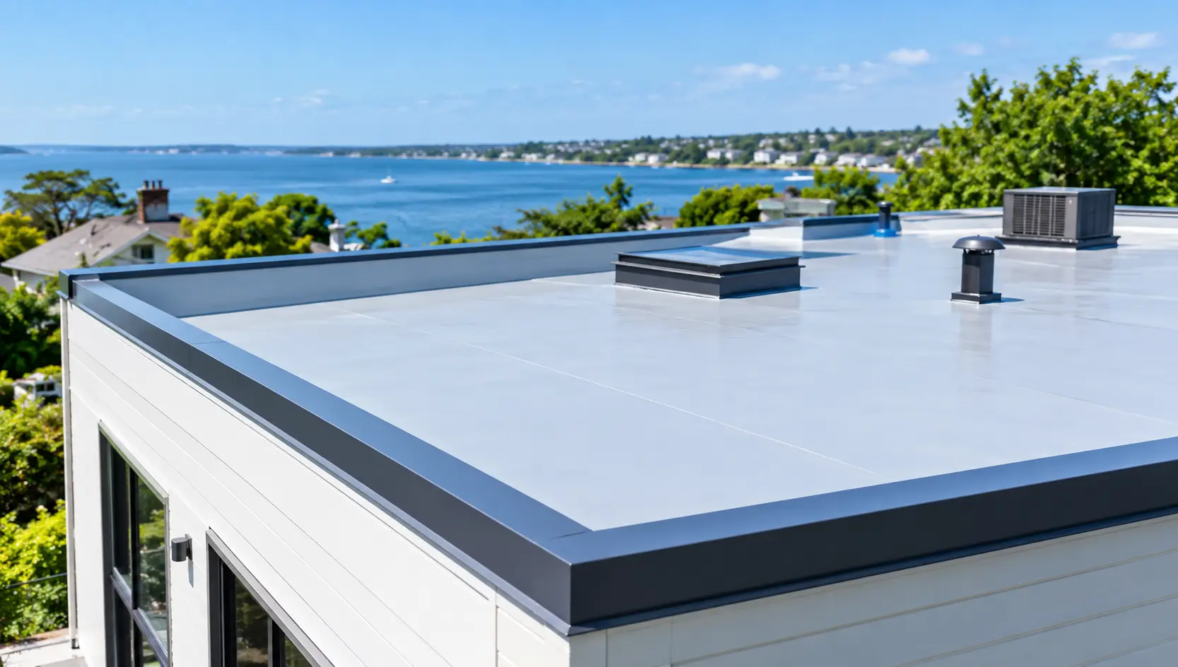 Benefits of Flat Roofing Systems in Glen Cove, NY