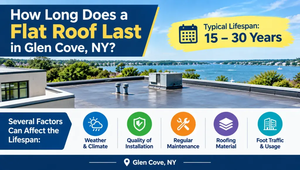 How Long Does a Flat Roof Last in Glen Cove, NY